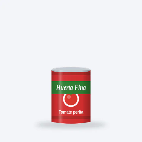 Tomate perita entero Huerta Fina Lata 400 g