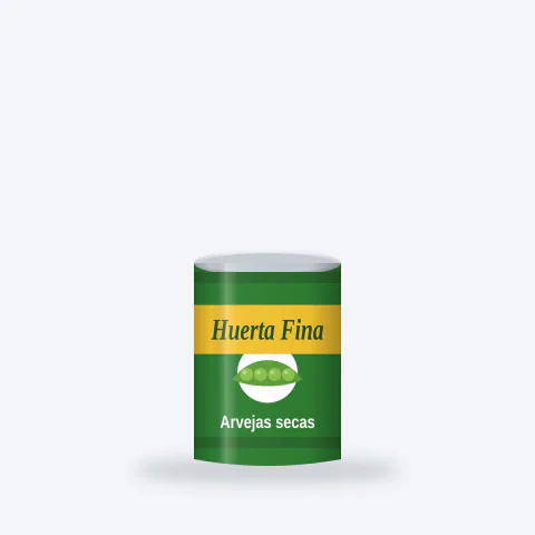 Arvejas secas remojadas Huerta Fina Lata 350 g