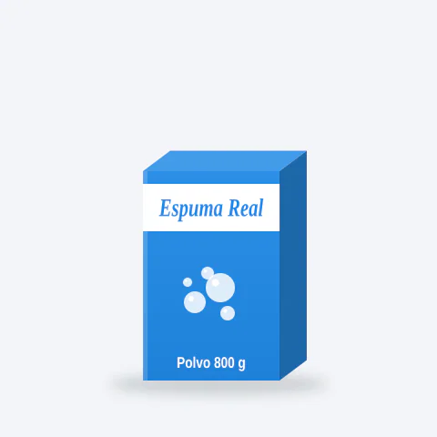 Jabón en polvo Espuma Real 800 g