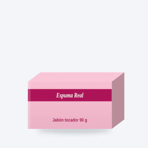 Jabón de tocador Espuma Real 90 g