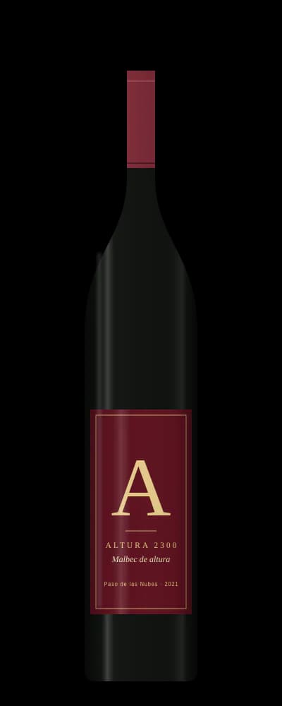 Botella de Altura 2300, Malbec de altura