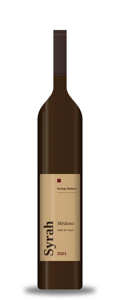 Botella de Médano, Syrah