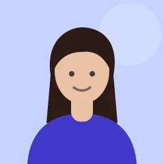 Avatar ilustrado de Sofía, de pelo largo oscuro, sobre fondo lavanda