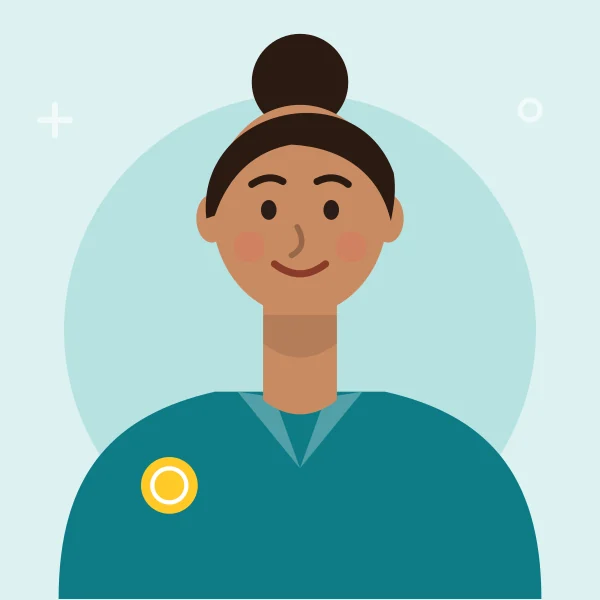 Retrato ilustrado de Paula Giménez