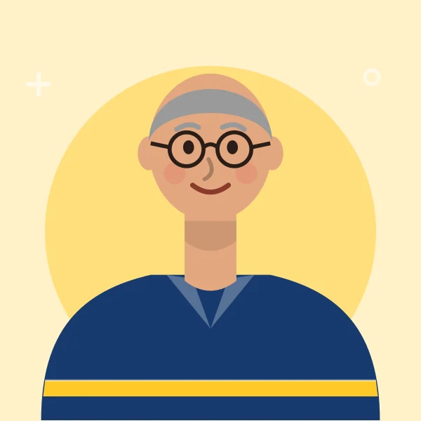Retrato ilustrado de Raúl Quinteros